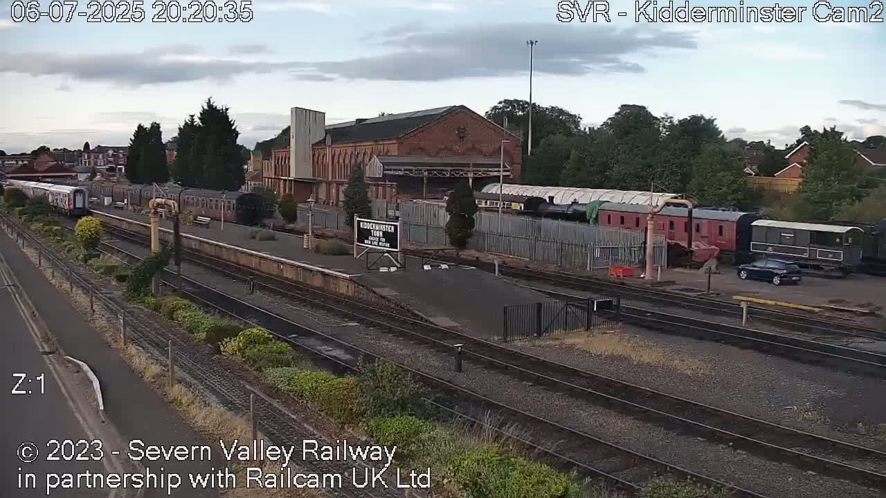 Outside Kidderminster Station, Severn Valley Railway Live Cam - Kidderminster, Wyre Forest, Worcestershire, West Midlands, England, United Kingdom