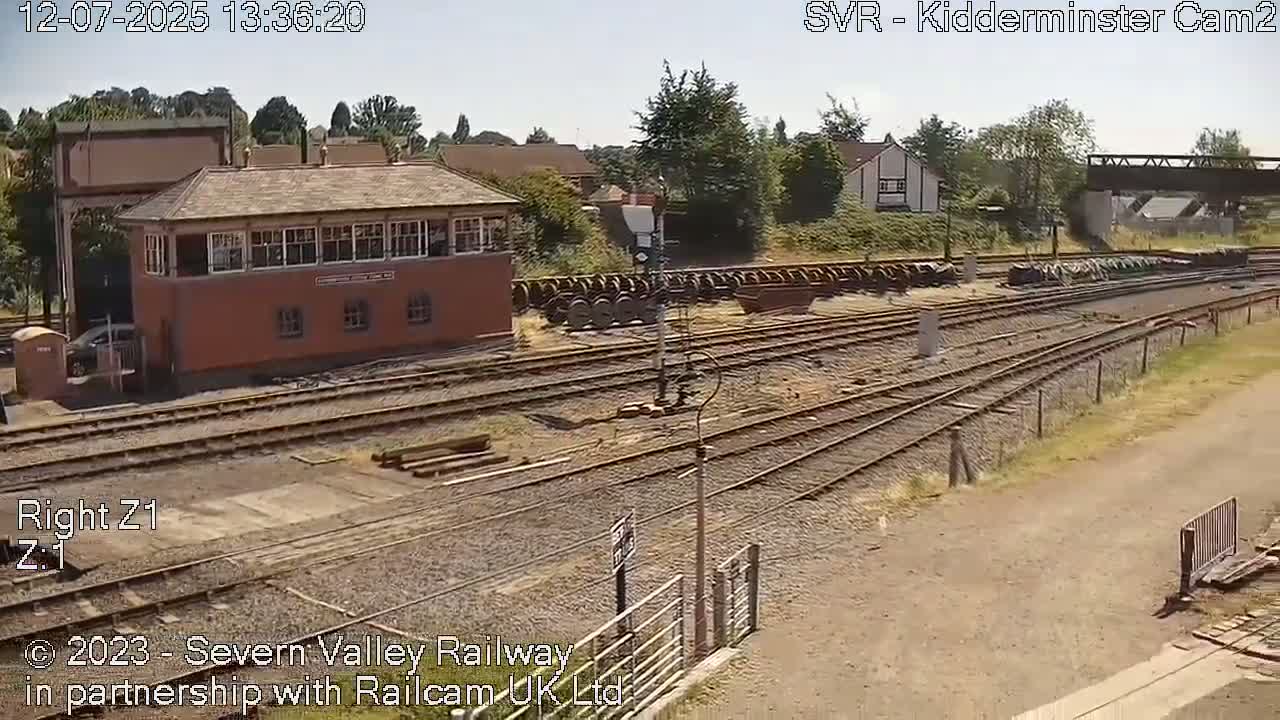 Outside Kidderminster Station, Severn Valley Railway Live Cam - Kidderminster, Wyre Forest, Worcestershire, West Midlands, England, United Kingdom