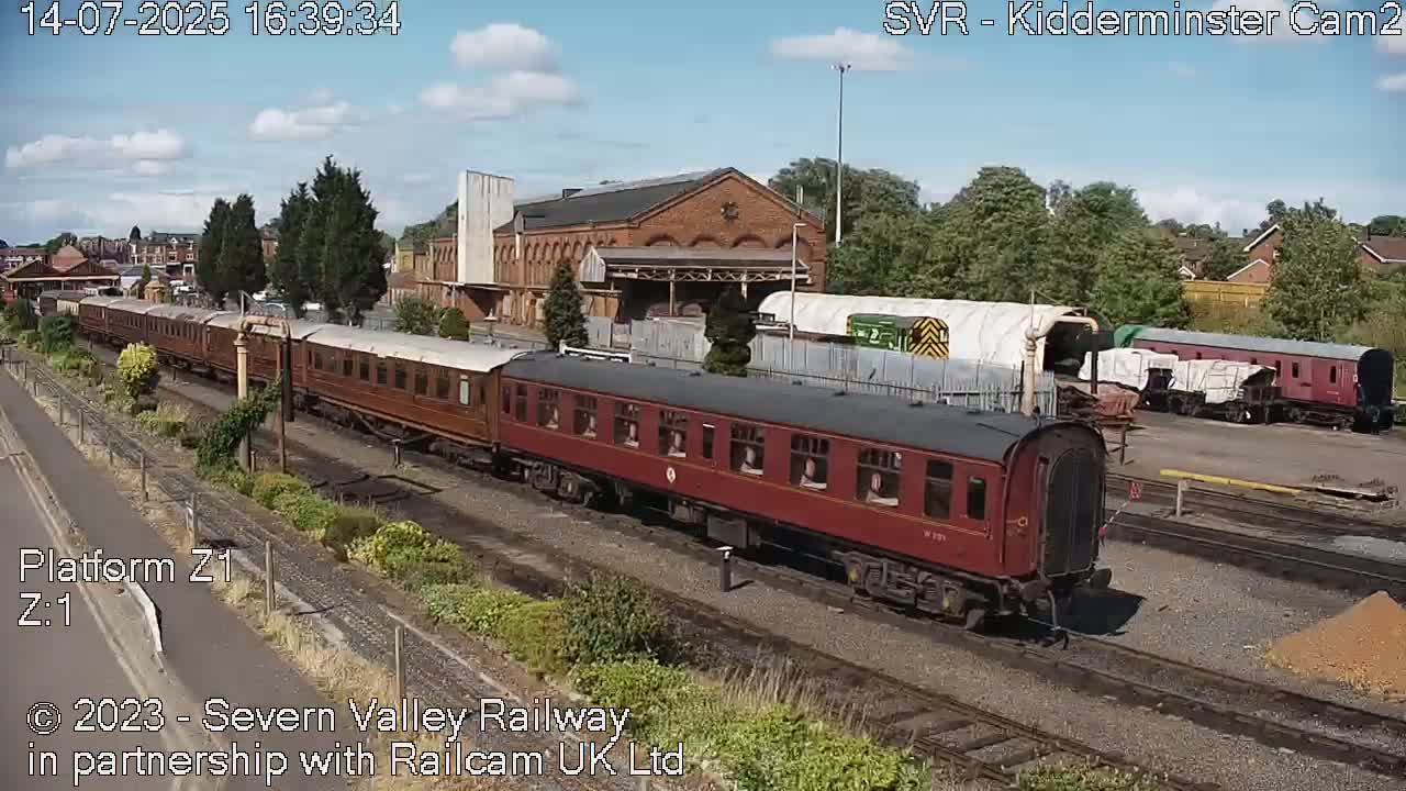 Outside Kidderminster Station, Severn Valley Railway Live Cam - Kidderminster, Wyre Forest, Worcestershire, West Midlands, England, United Kingdom