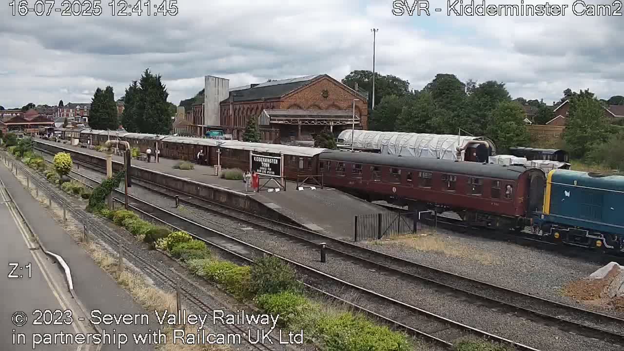 Outside Kidderminster Station, Severn Valley Railway Live Cam - Kidderminster, Wyre Forest, Worcestershire, West Midlands, England, United Kingdom