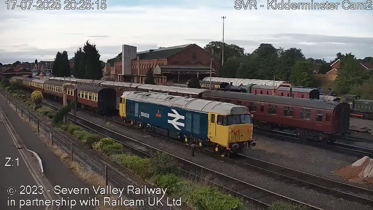 Outside Kidderminster Station, Severn Valley Railway Live Cam - Kidderminster, Wyre Forest, Worcestershire, West Midlands, England, United Kingdom
