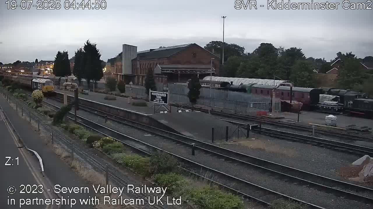 Outside Kidderminster Station, Severn Valley Railway Live Cam - Kidderminster, Wyre Forest, Worcestershire, West Midlands, England, United Kingdom