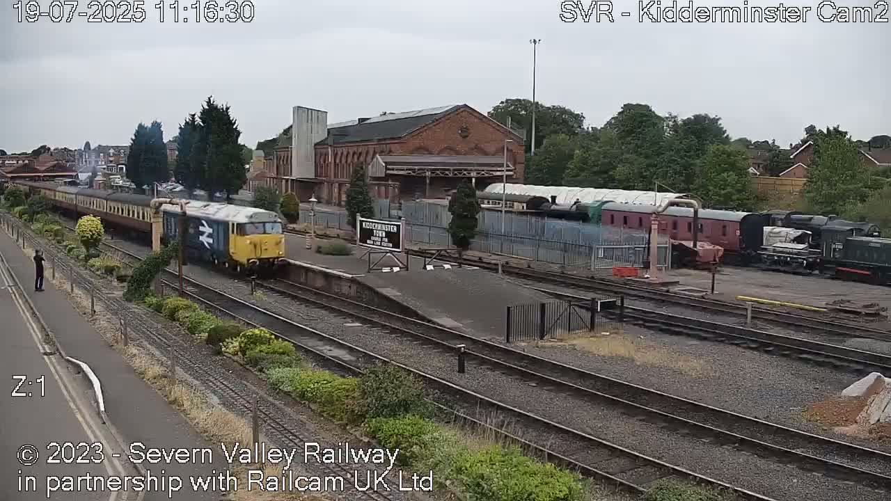 Outside Kidderminster Station, Severn Valley Railway Live Cam - Kidderminster, Wyre Forest, Worcestershire, West Midlands, England, United Kingdom