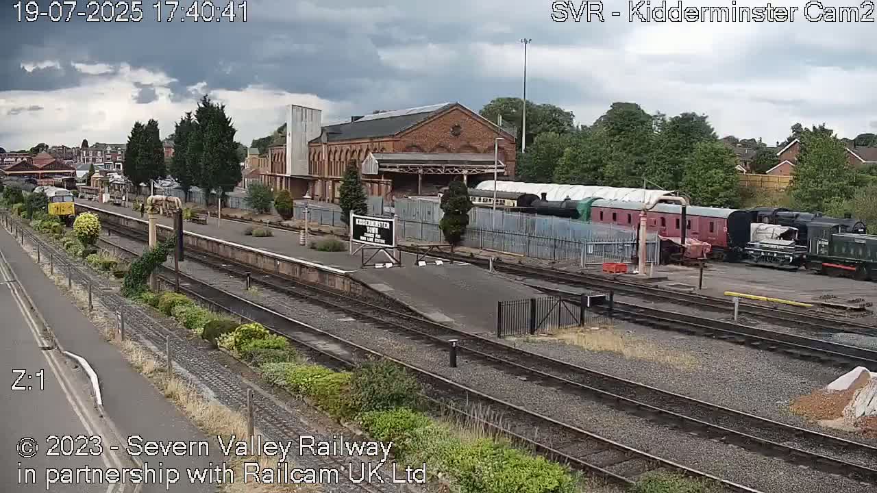 Outside Kidderminster Station, Severn Valley Railway Live Cam - Kidderminster, Wyre Forest, Worcestershire, West Midlands, England, United Kingdom