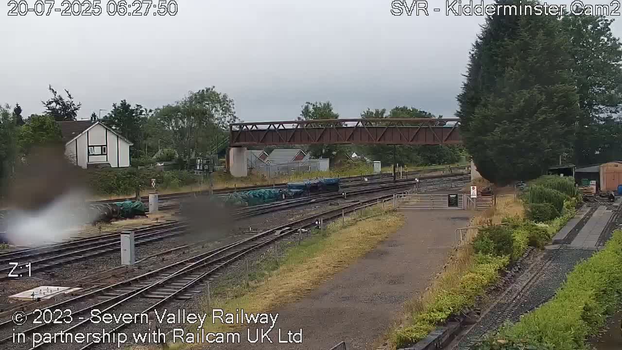 Outside Kidderminster Station, Severn Valley Railway Live Cam - Kidderminster, Wyre Forest, Worcestershire, West Midlands, England, United Kingdom