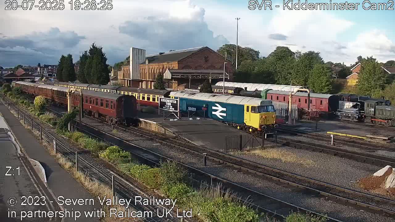 Outside Kidderminster Station, Severn Valley Railway Live Cam - Kidderminster, Wyre Forest, Worcestershire, West Midlands, England, United Kingdom