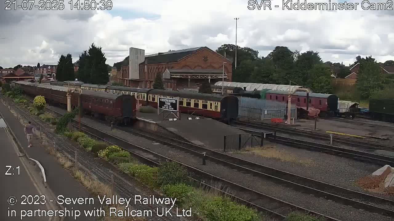 Outside Kidderminster Station, Severn Valley Railway Live Cam - Kidderminster, Wyre Forest, Worcestershire, West Midlands, England, United Kingdom