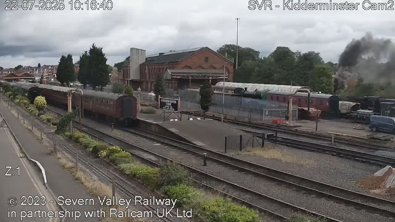 Outside Kidderminster Station, Severn Valley Railway Live Cam - Kidderminster, Wyre Forest, Worcestershire, West Midlands, England, United Kingdom
