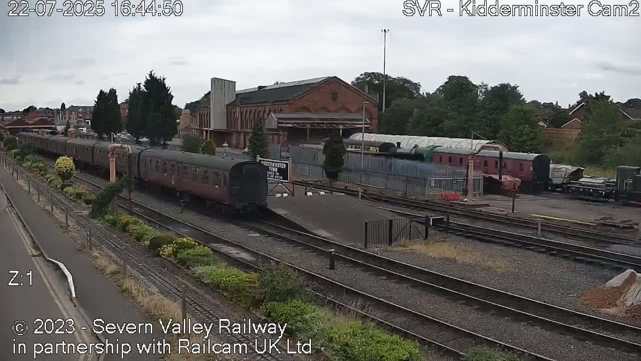 Outside Kidderminster Station, Severn Valley Railway Live Cam - Kidderminster, Wyre Forest, Worcestershire, West Midlands, England, United Kingdom
