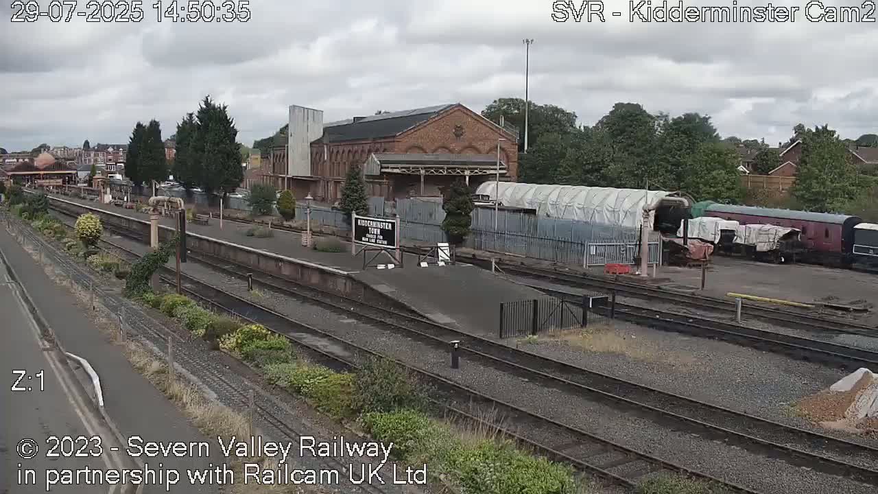 Outside Kidderminster Station, Severn Valley Railway Live Cam - Kidderminster, Wyre Forest, Worcestershire, West Midlands, England, United Kingdom