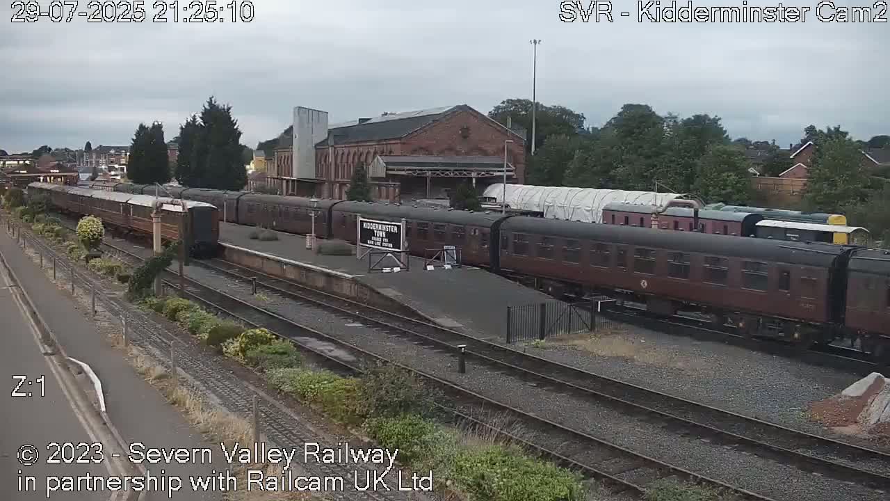 Outside Kidderminster Station, Severn Valley Railway Live Cam - Kidderminster, Wyre Forest, Worcestershire, West Midlands, England, United Kingdom