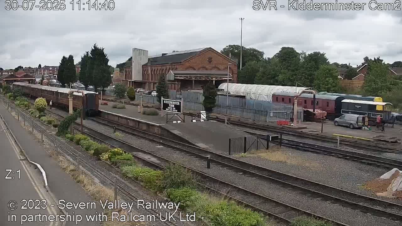 Outside Kidderminster Station, Severn Valley Railway Live Cam - Kidderminster, Wyre Forest, Worcestershire, West Midlands, England, United Kingdom