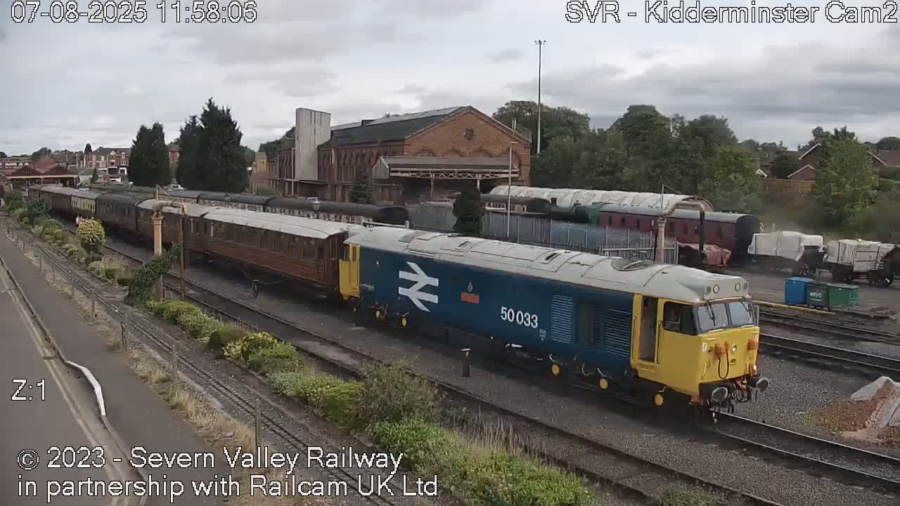 Outside Kidderminster Station, Severn Valley Railway Live Cam - Kidderminster, Wyre Forest, Worcestershire, West Midlands, England, United Kingdom