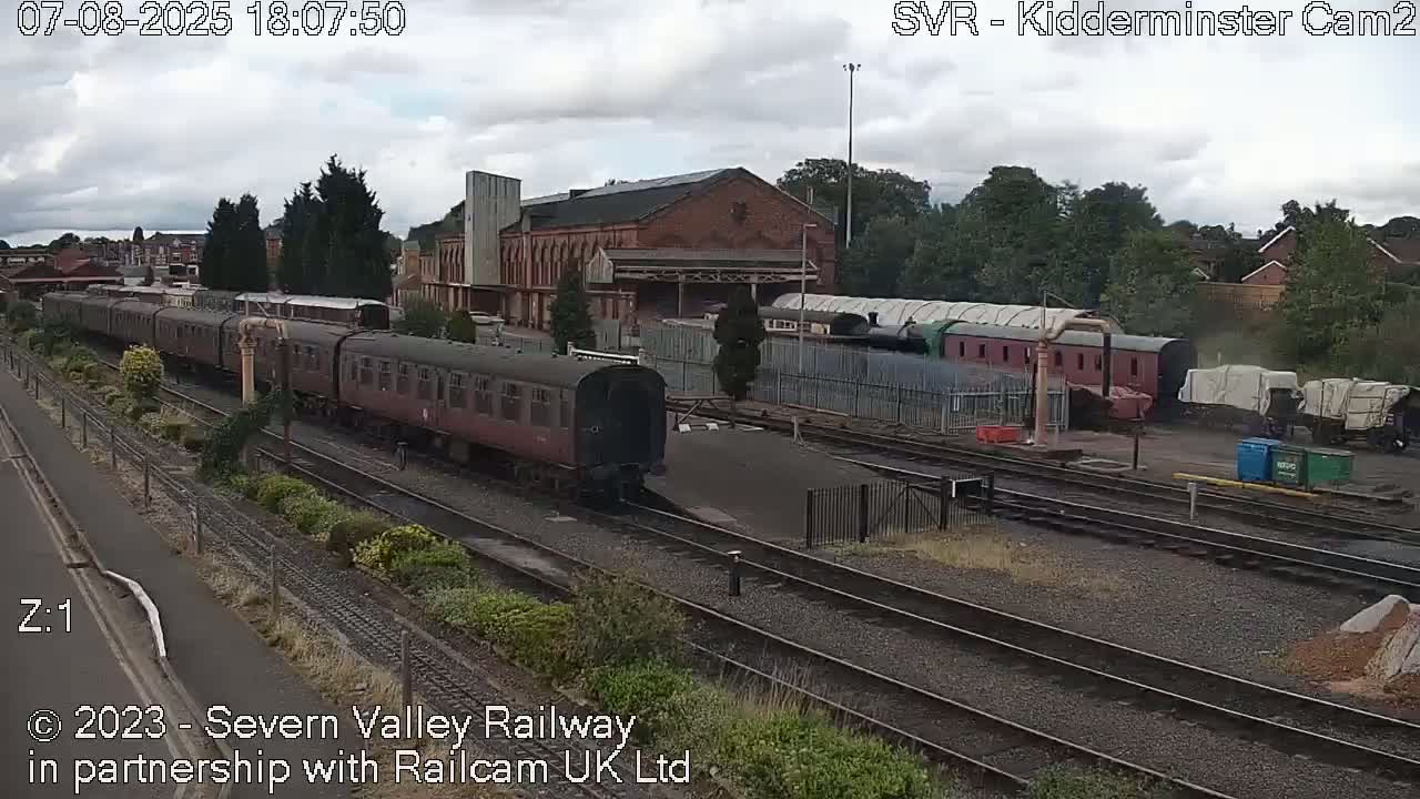 Outside Kidderminster Station, Severn Valley Railway Live Cam - Kidderminster, Wyre Forest, Worcestershire, West Midlands, England, United Kingdom