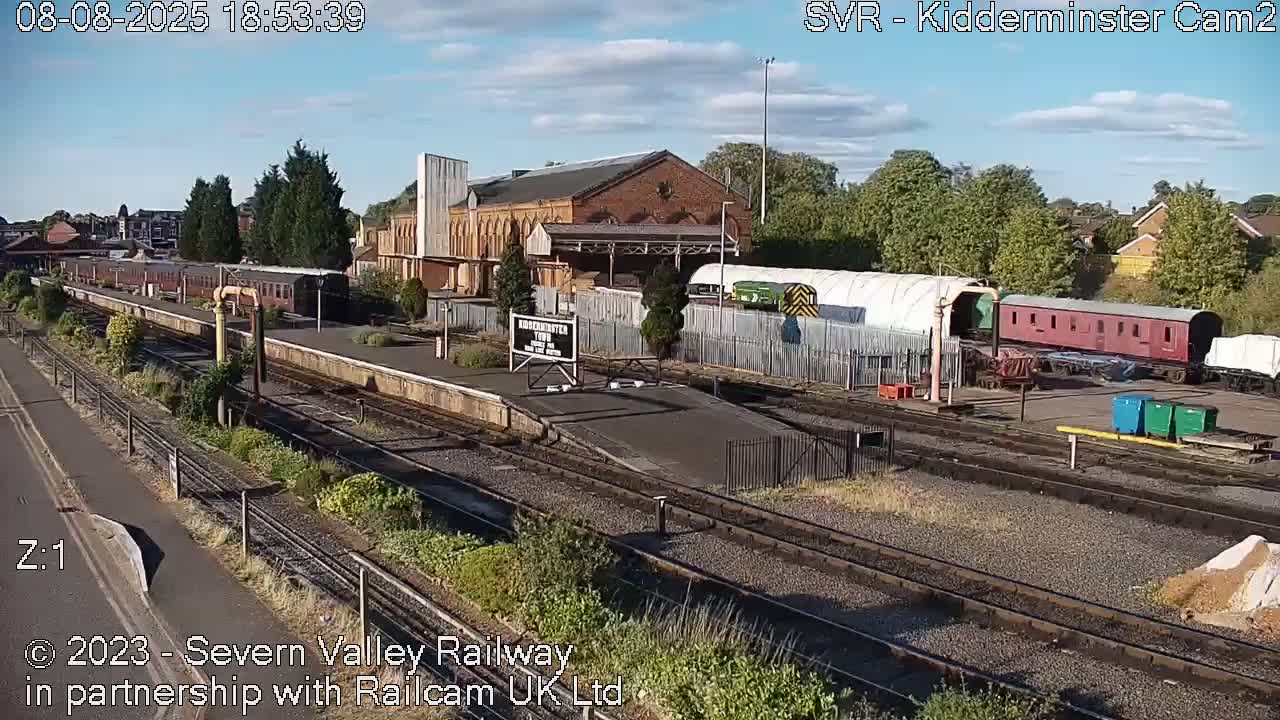 Outside Kidderminster Station, Severn Valley Railway Live Cam - Kidderminster, Wyre Forest, Worcestershire, West Midlands, England, United Kingdom