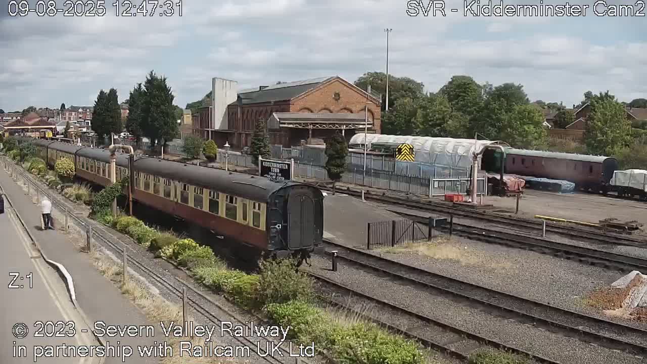 Outside Kidderminster Station, Severn Valley Railway Live Cam - Kidderminster, Wyre Forest, Worcestershire, West Midlands, England, United Kingdom