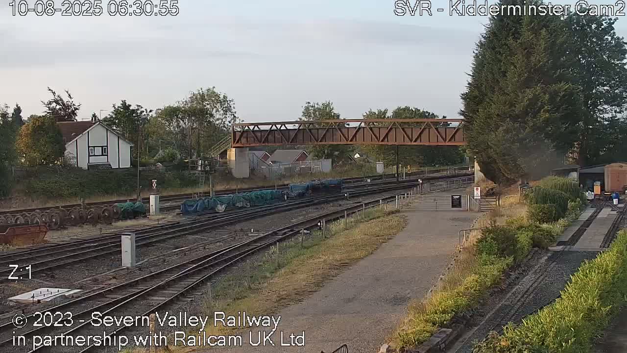 Outside Kidderminster Station, Severn Valley Railway Live Cam - Kidderminster, Wyre Forest, Worcestershire, West Midlands, England, United Kingdom