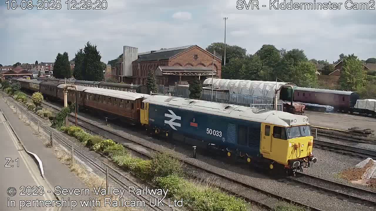 Outside Kidderminster Station, Severn Valley Railway Live Cam - Kidderminster, Wyre Forest, Worcestershire, West Midlands, England, United Kingdom
