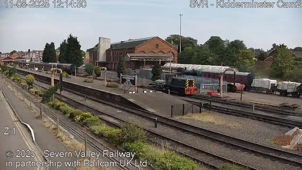 Outside Kidderminster Station, Severn Valley Railway Live Cam - Kidderminster, Wyre Forest, Worcestershire, West Midlands, England, United Kingdom