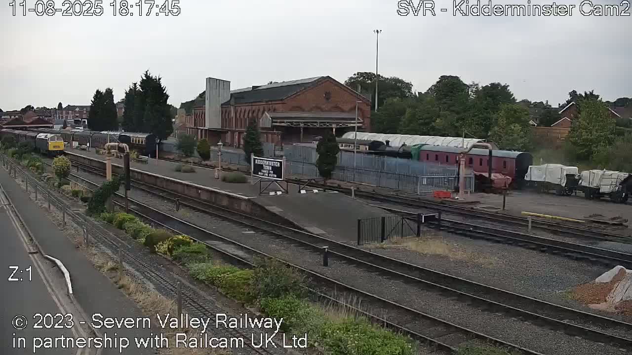 Outside Kidderminster Station, Severn Valley Railway Live Cam - Kidderminster, Wyre Forest, Worcestershire, West Midlands, England, United Kingdom