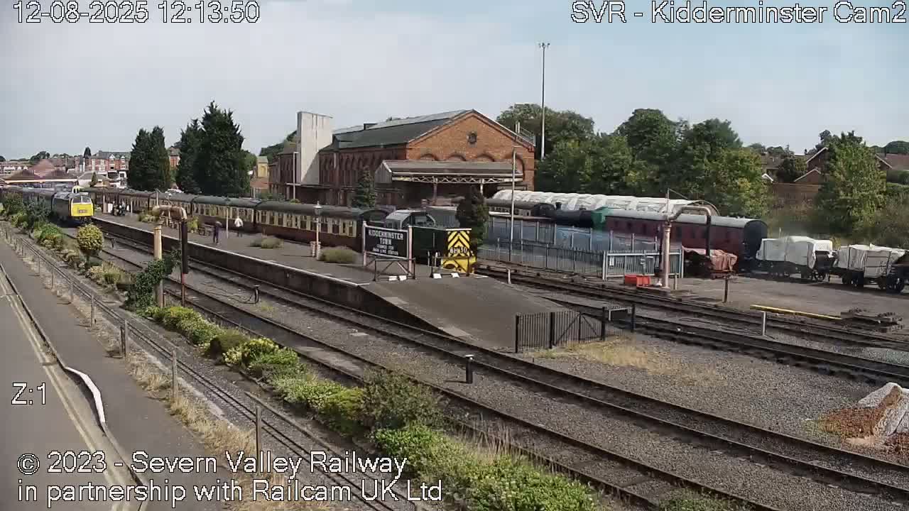Outside Kidderminster Station, Severn Valley Railway Live Cam - Kidderminster, Wyre Forest, Worcestershire, West Midlands, England, United Kingdom