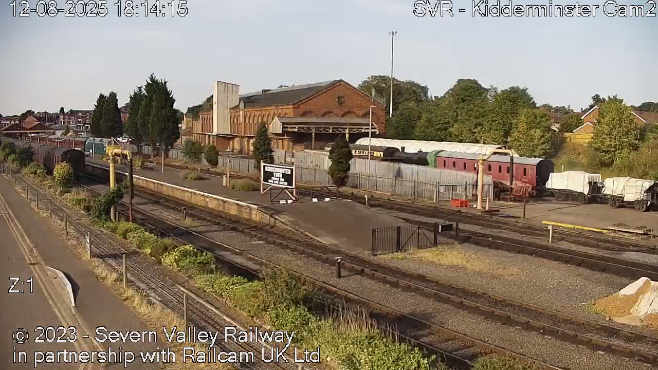 Outside Kidderminster Station, Severn Valley Railway Live Cam - Kidderminster, Wyre Forest, Worcestershire, West Midlands, England, United Kingdom