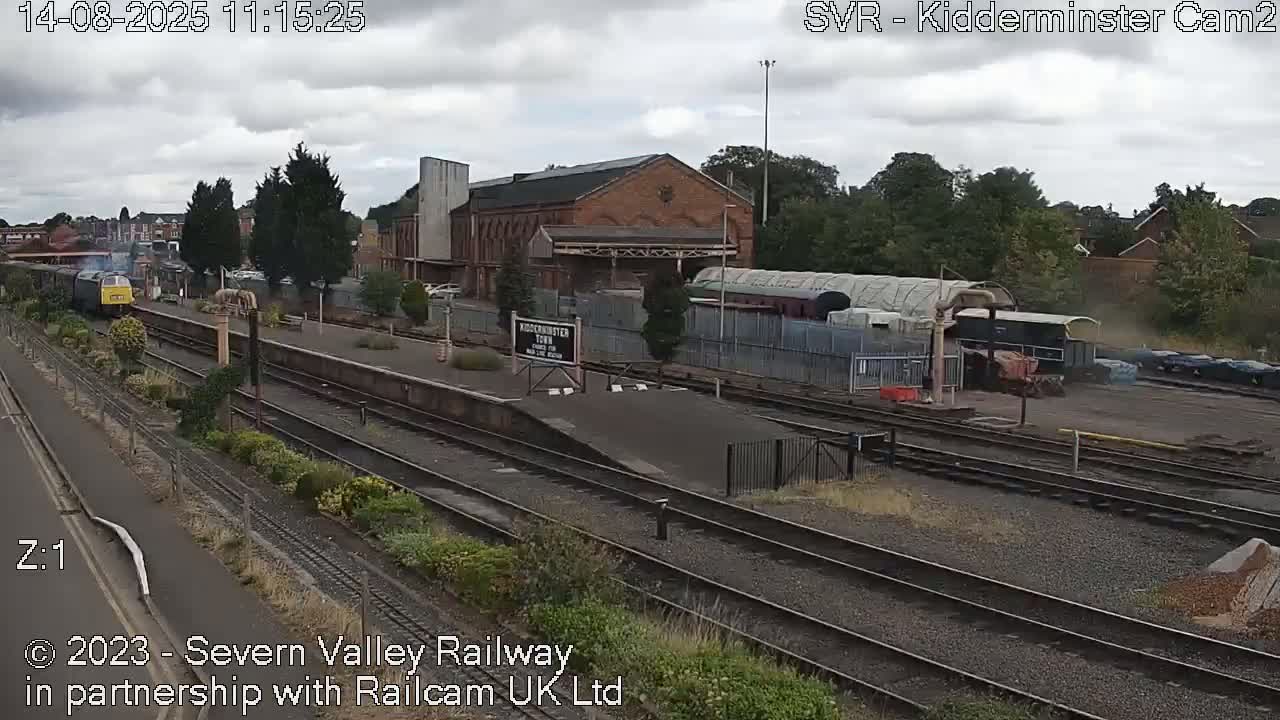 Outside Kidderminster Station, Severn Valley Railway Live Cam - Kidderminster, Wyre Forest, Worcestershire, West Midlands, England, United Kingdom