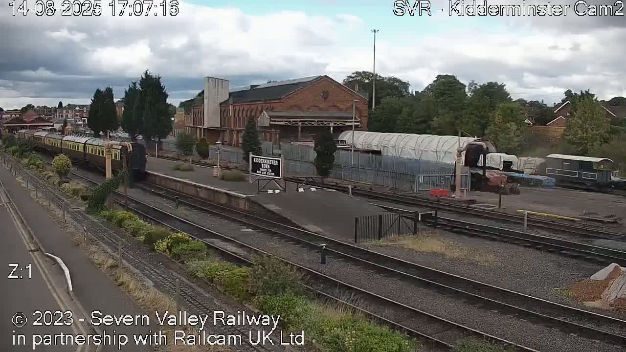 Outside Kidderminster Station, Severn Valley Railway Live Cam - Kidderminster, Wyre Forest, Worcestershire, West Midlands, England, United Kingdom