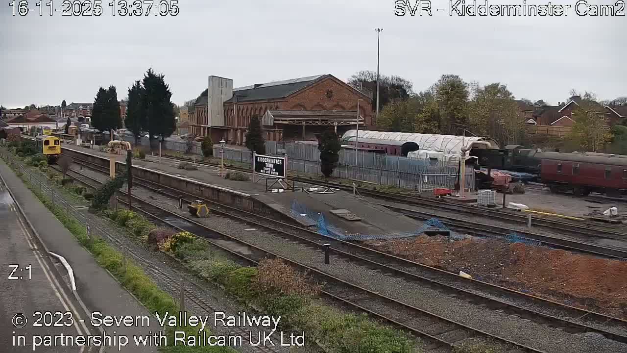 Outside Kidderminster Station, Severn Valley Railway Live Cam - Kidderminster, Wyre Forest, Worcestershire, West Midlands, England, United Kingdom