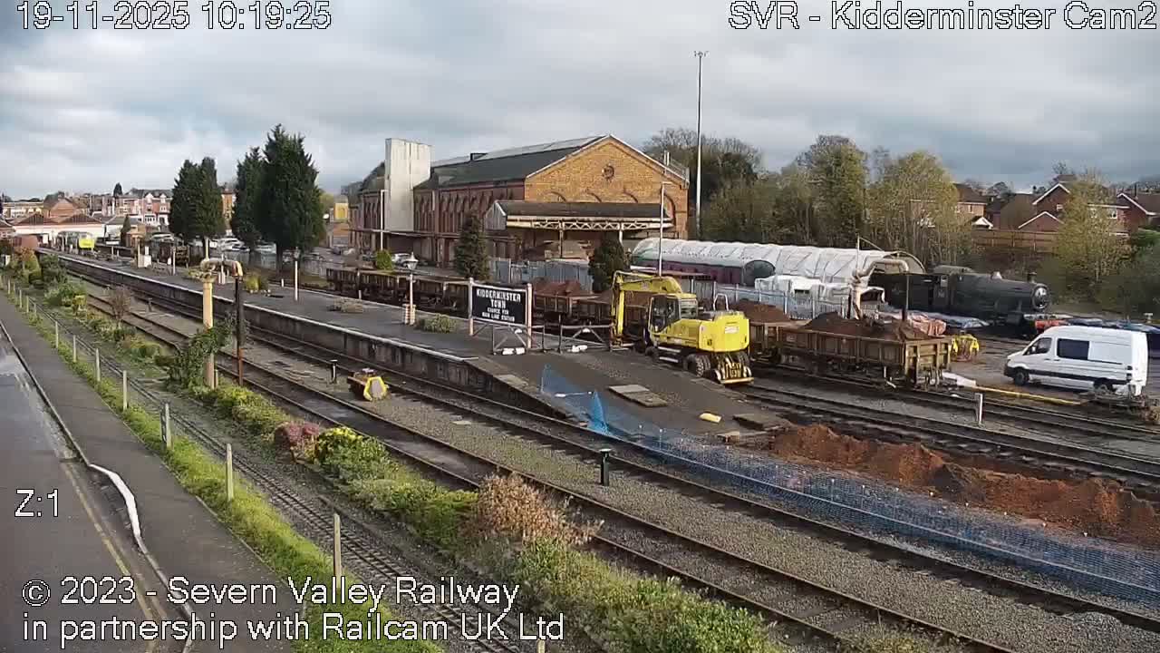Outside Kidderminster Station, Severn Valley Railway Live Cam - Kidderminster, Wyre Forest, Worcestershire, West Midlands, England, United Kingdom