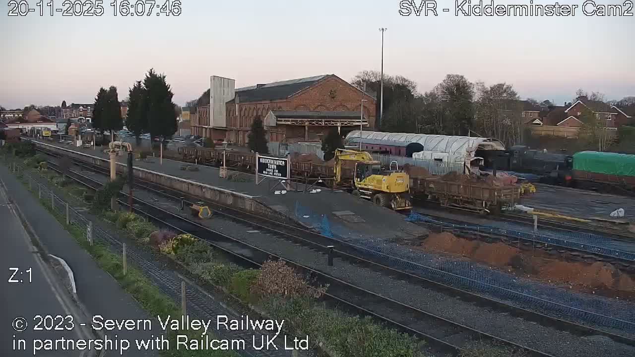 Outside Kidderminster Station, Severn Valley Railway Live Cam - Kidderminster, Wyre Forest, Worcestershire, West Midlands, England, United Kingdom