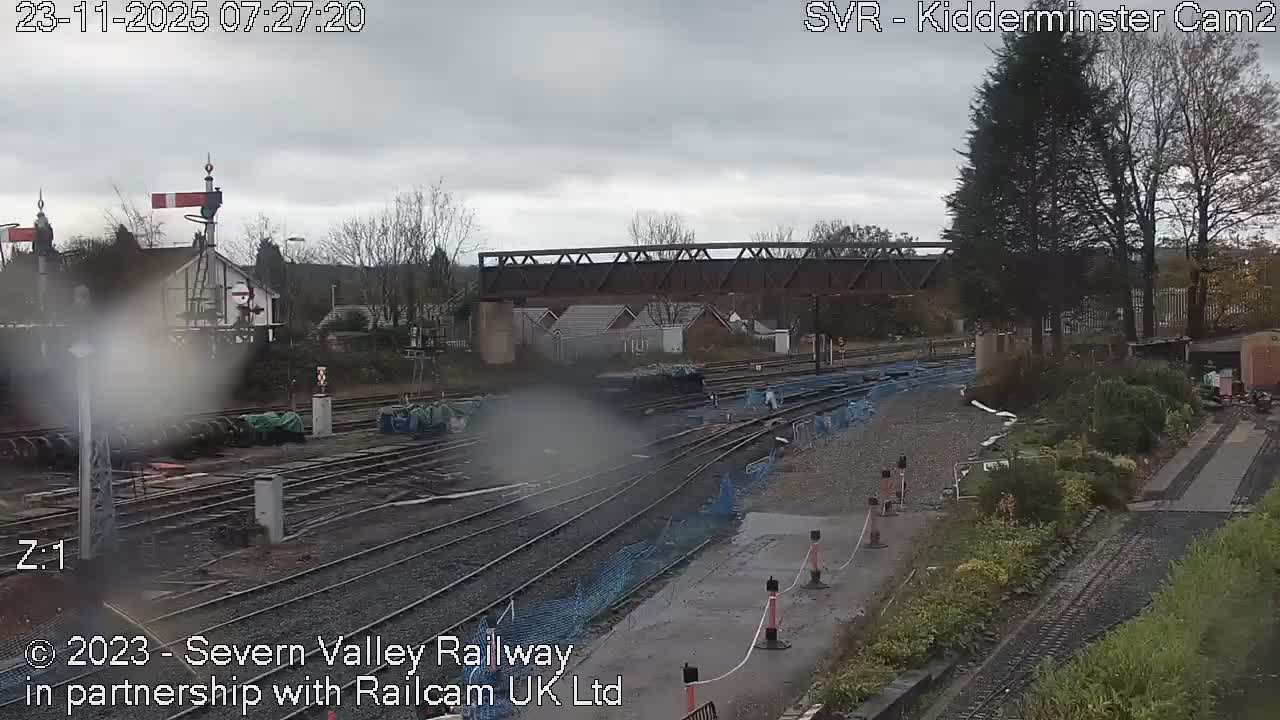 Outside Kidderminster Station, Severn Valley Railway Live Cam - Kidderminster, Wyre Forest, Worcestershire, West Midlands, England, United Kingdom