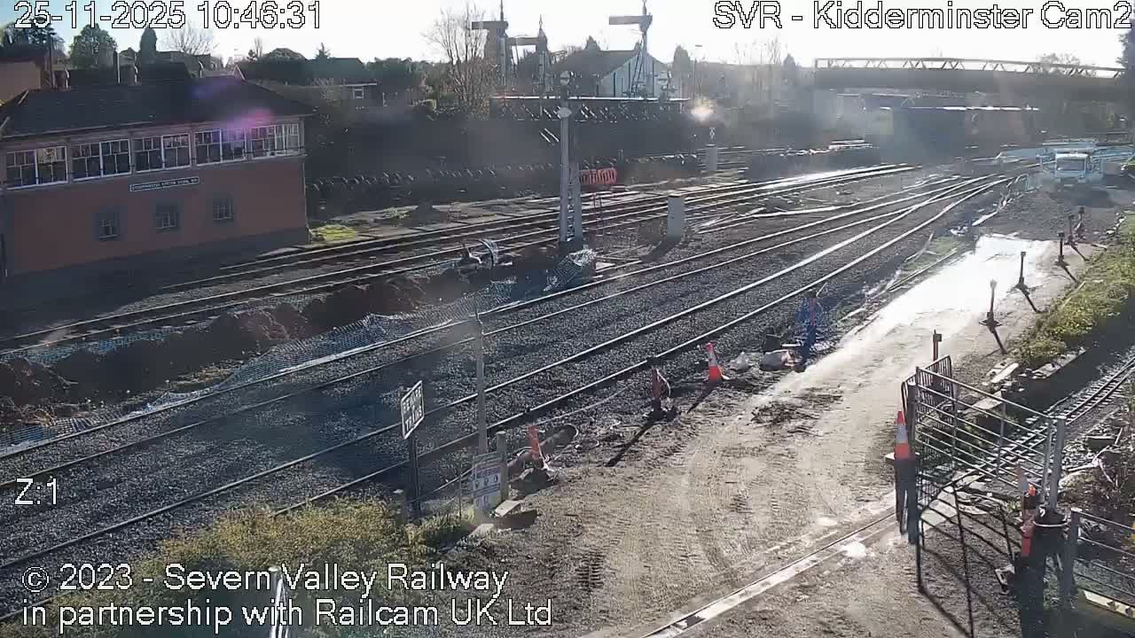 Outside Kidderminster Station, Severn Valley Railway Live Cam - Kidderminster, Wyre Forest, Worcestershire, West Midlands, England, United Kingdom