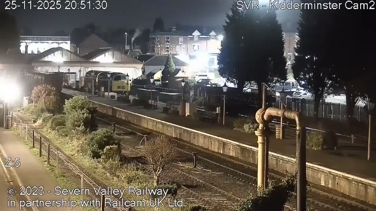Outside Kidderminster Station, Severn Valley Railway Live Cam - Kidderminster, Wyre Forest, Worcestershire, West Midlands, England, United Kingdom