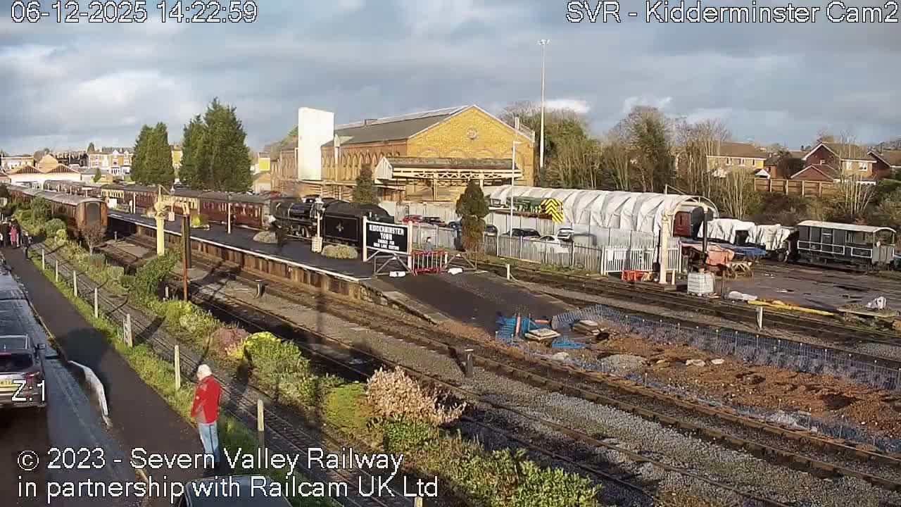 Outside Kidderminster Station, Severn Valley Railway Live Cam - Kidderminster, Wyre Forest, Worcestershire, West Midlands, England, United Kingdom