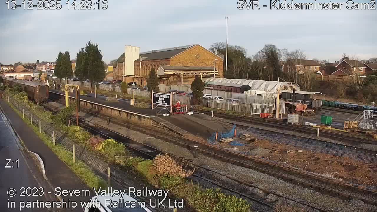 Outside Kidderminster Station, Severn Valley Railway Live Cam - Kidderminster, Wyre Forest, Worcestershire, West Midlands, England, United Kingdom