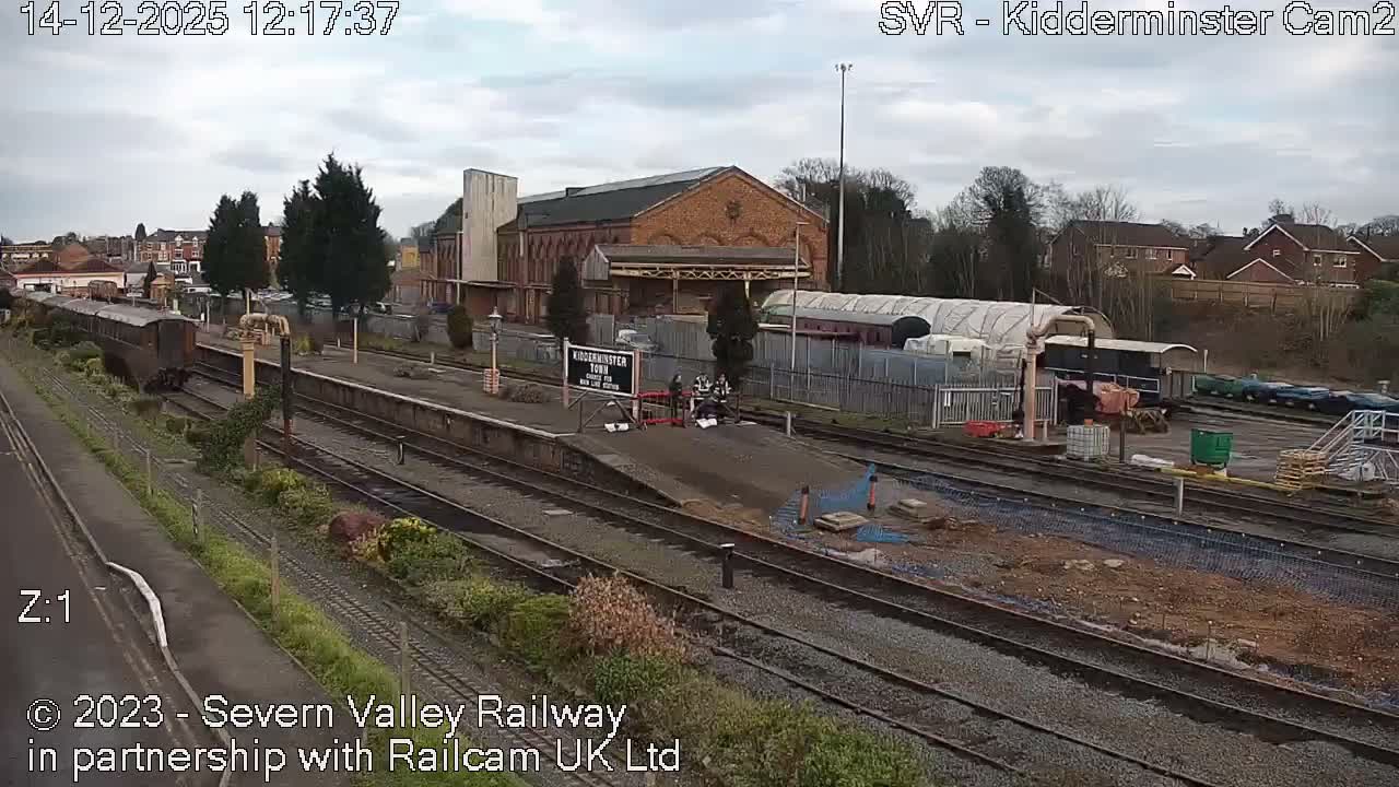 Outside Kidderminster Station, Severn Valley Railway Live Cam - Kidderminster, Wyre Forest, Worcestershire, West Midlands, England, United Kingdom
