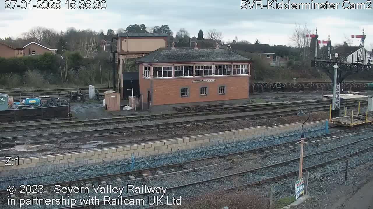 Outside Kidderminster Station, Severn Valley Railway Live Cam - Kidderminster, Wyre Forest, Worcestershire, West Midlands, England, United Kingdom