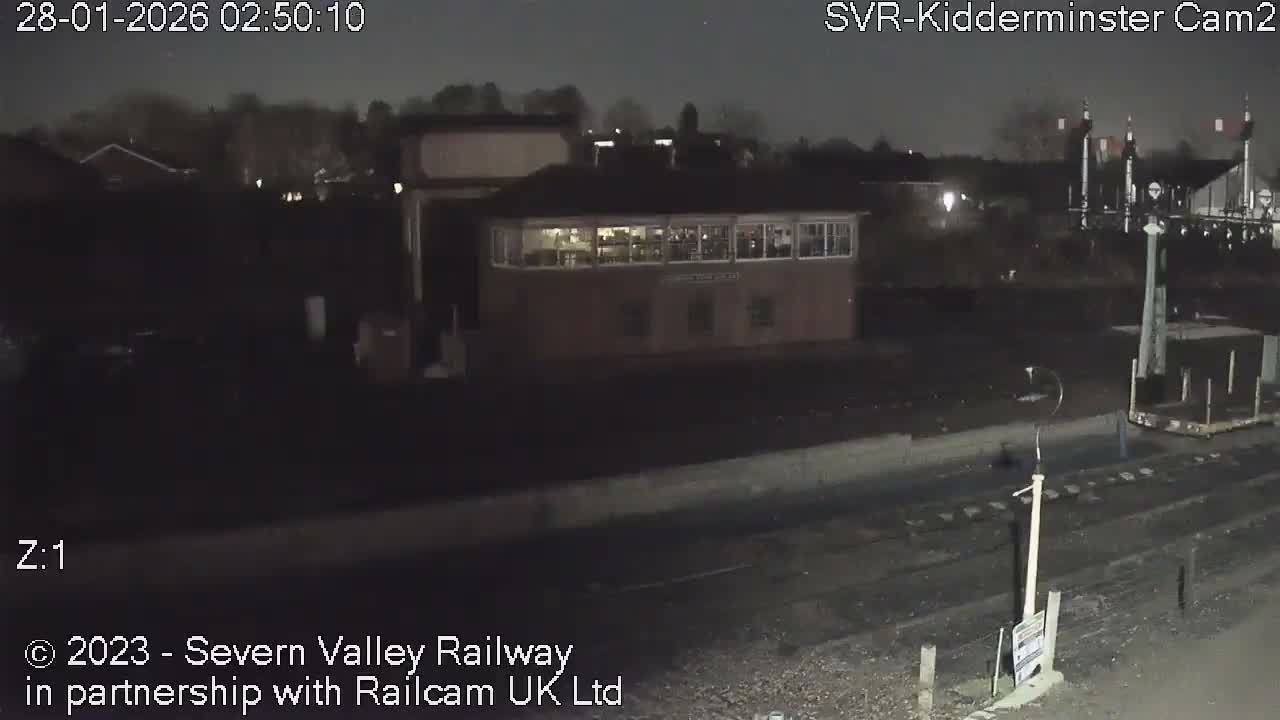 Outside Kidderminster Station, Severn Valley Railway Live Cam - Kidderminster, Wyre Forest, Worcestershire, West Midlands, England, United Kingdom