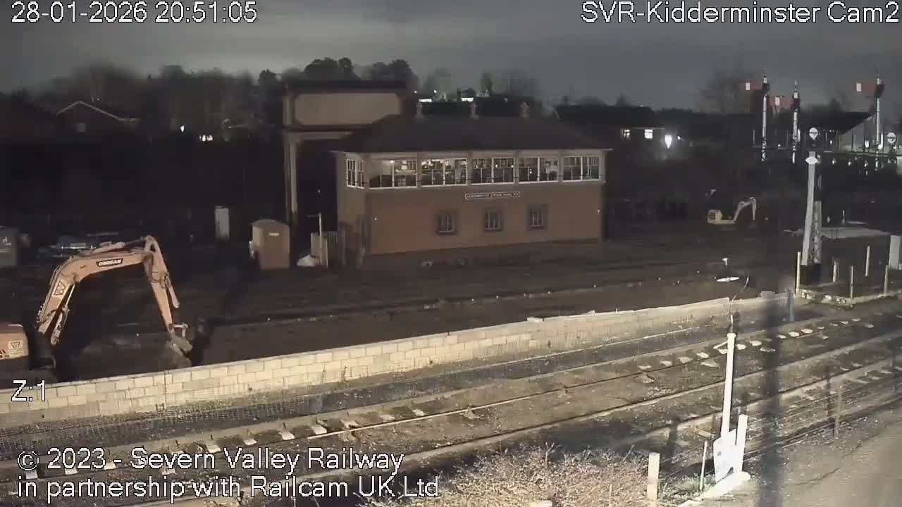Outside Kidderminster Station, Severn Valley Railway Live Cam - Kidderminster, Wyre Forest, Worcestershire, West Midlands, England, United Kingdom