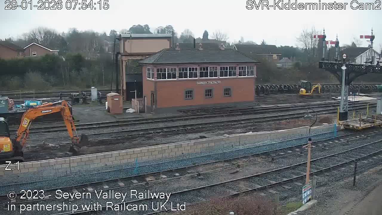 Outside Kidderminster Station, Severn Valley Railway Live Cam - Kidderminster, Wyre Forest, Worcestershire, West Midlands, England, United Kingdom