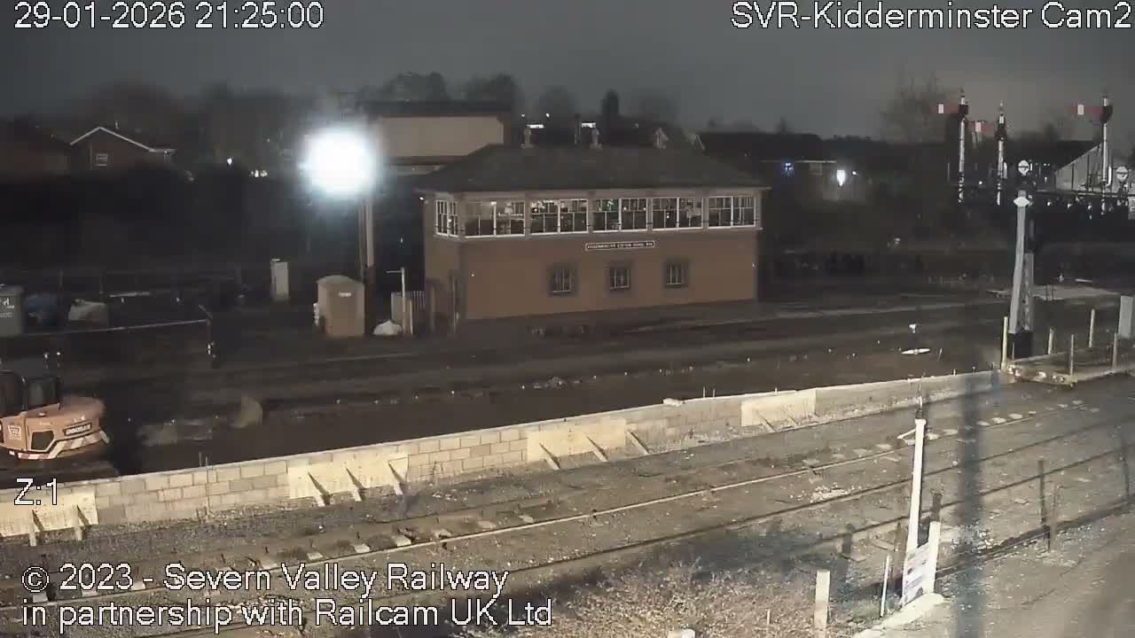 Outside Kidderminster Station, Severn Valley Railway Live Cam - Kidderminster, Wyre Forest, Worcestershire, West Midlands, England, United Kingdom