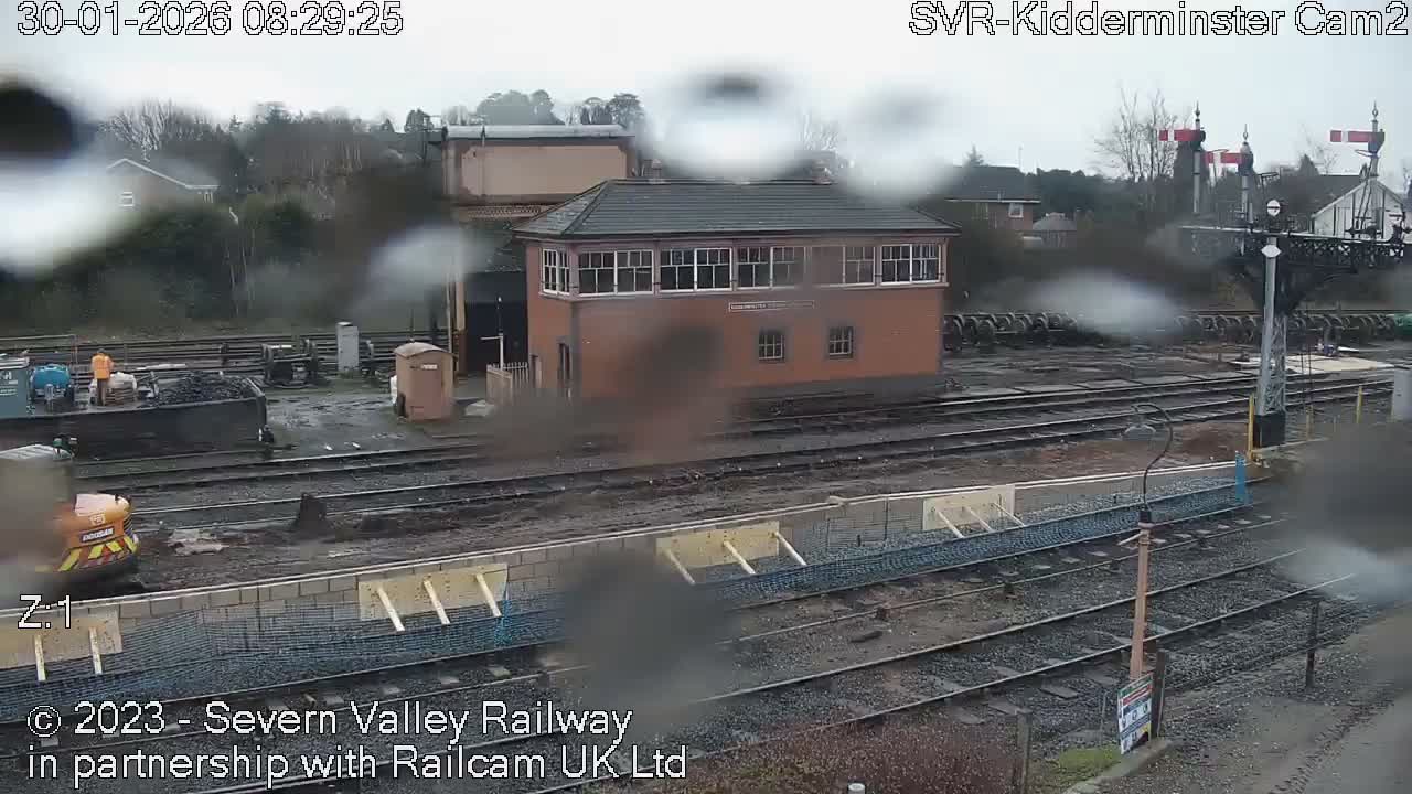 Outside Kidderminster Station, Severn Valley Railway Live Cam - Kidderminster, Wyre Forest, Worcestershire, West Midlands, England, United Kingdom