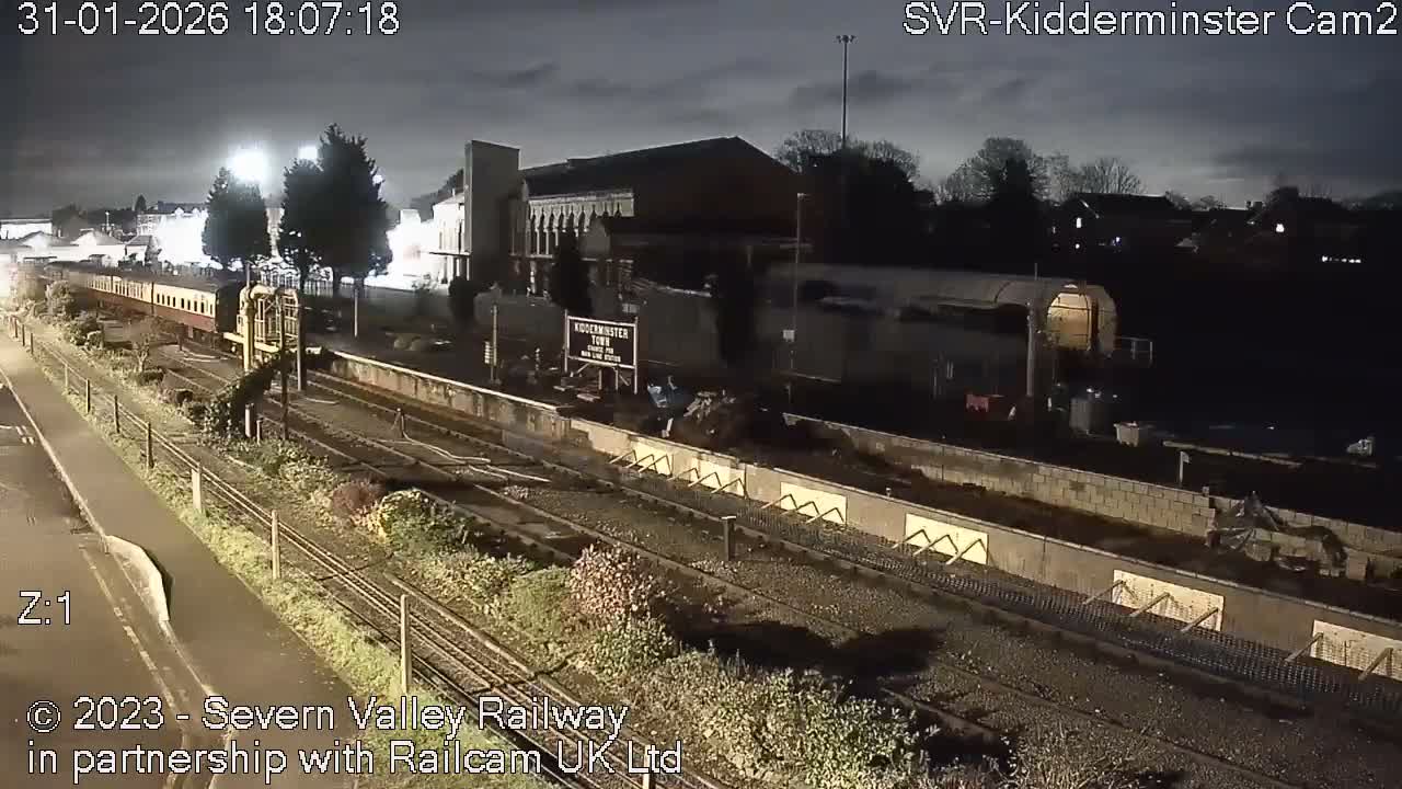 Outside Kidderminster Station, Severn Valley Railway Live Cam - Kidderminster, Wyre Forest, Worcestershire, West Midlands, England, United Kingdom