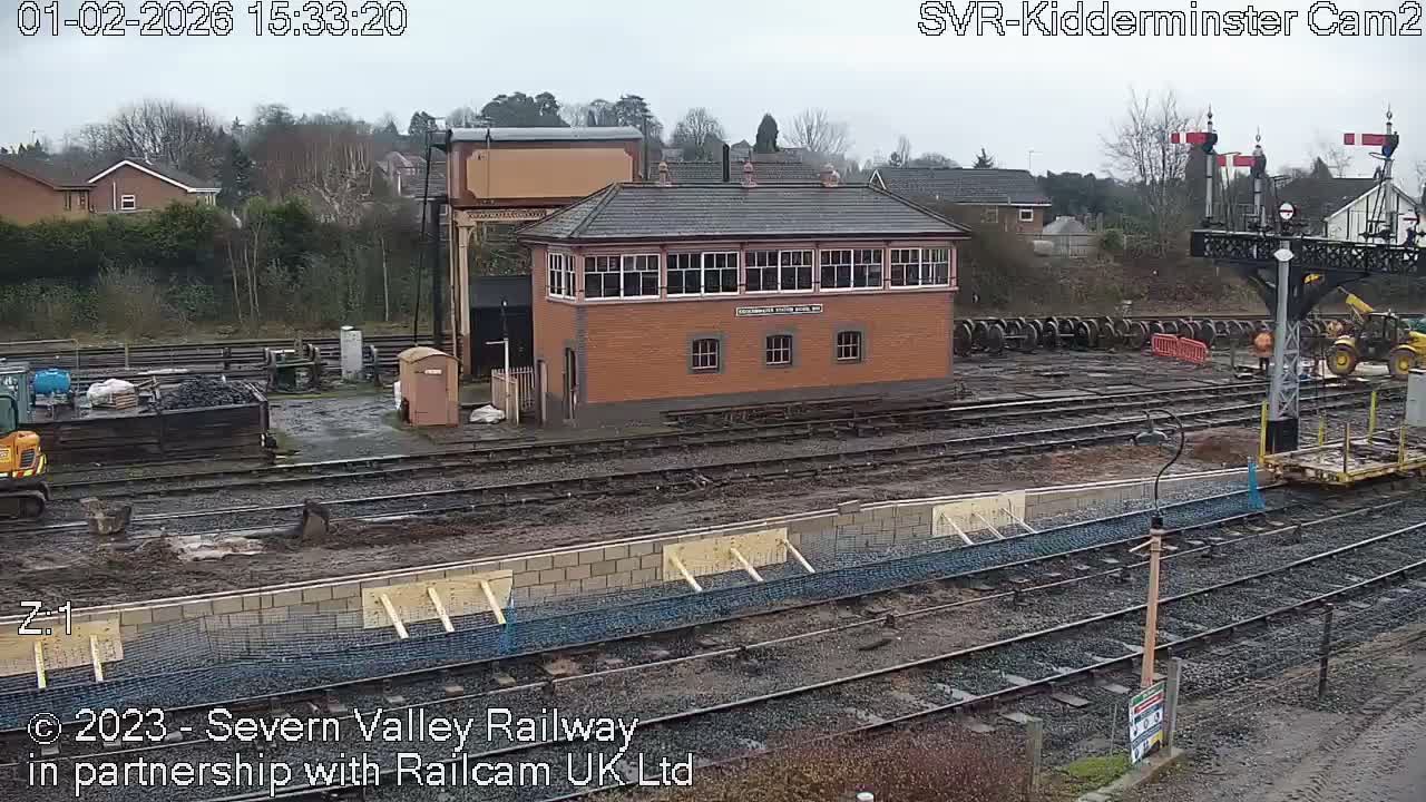 Outside Kidderminster Station, Severn Valley Railway Live Cam - Kidderminster, Wyre Forest, Worcestershire, West Midlands, England, United Kingdom