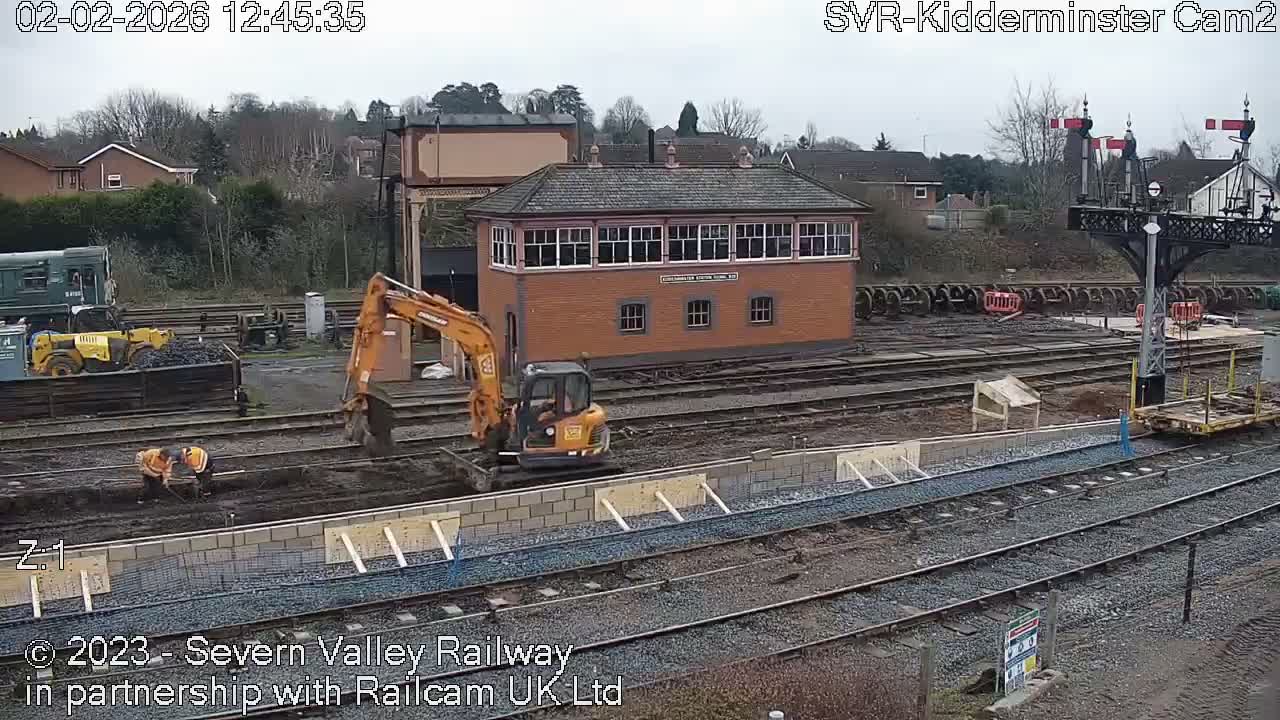 Outside Kidderminster Station, Severn Valley Railway Live Cam - Kidderminster, Wyre Forest, Worcestershire, West Midlands, England, United Kingdom
