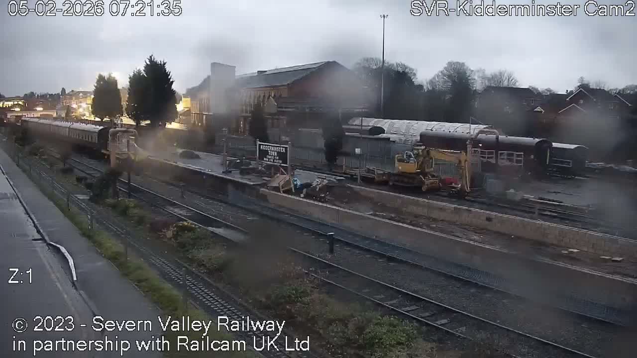 Outside Kidderminster Station, Severn Valley Railway Live Cam - Kidderminster, Wyre Forest, Worcestershire, West Midlands, England, United Kingdom