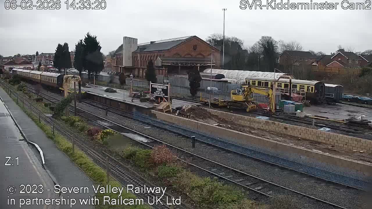 Outside Kidderminster Station, Severn Valley Railway Live Cam - Kidderminster, Wyre Forest, Worcestershire, West Midlands, England, United Kingdom
