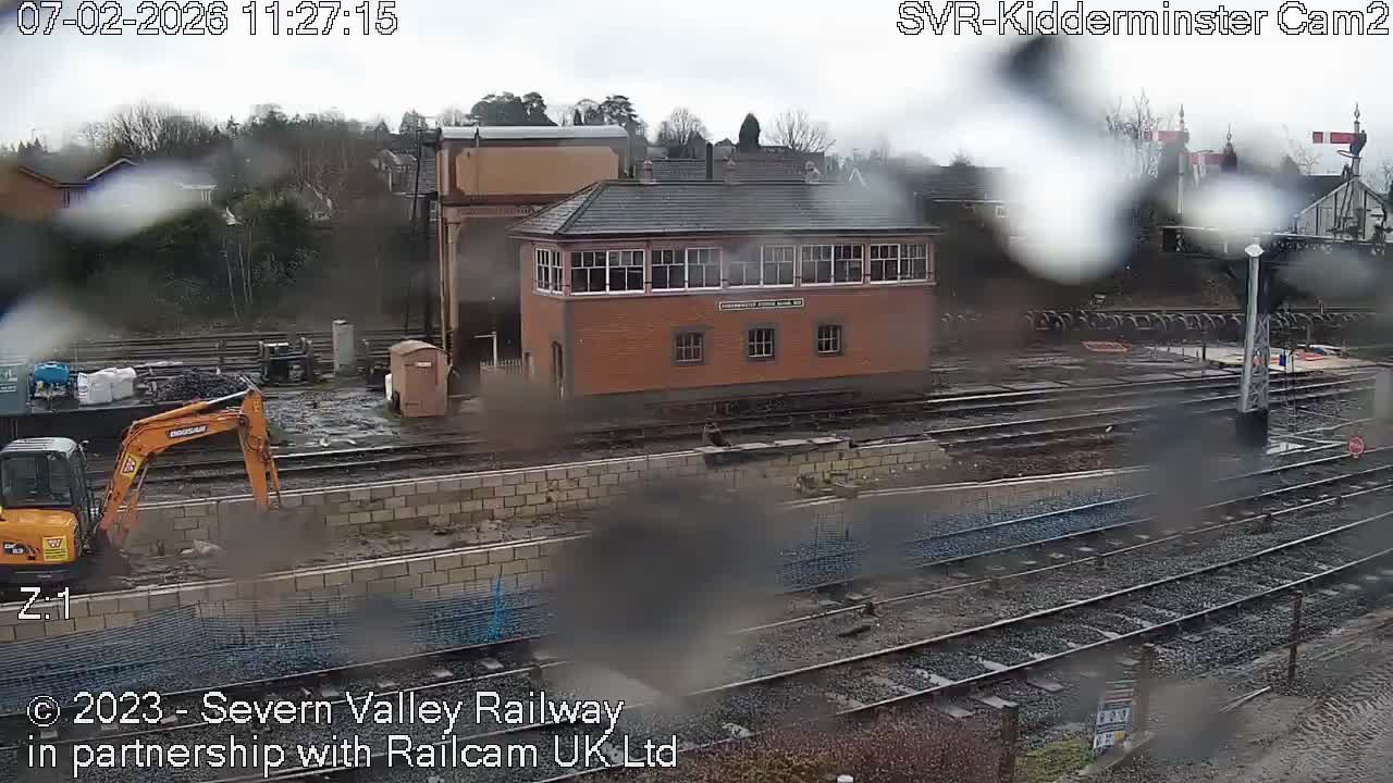 Outside Kidderminster Station, Severn Valley Railway Live Cam - Kidderminster, Wyre Forest, Worcestershire, West Midlands, England, United Kingdom