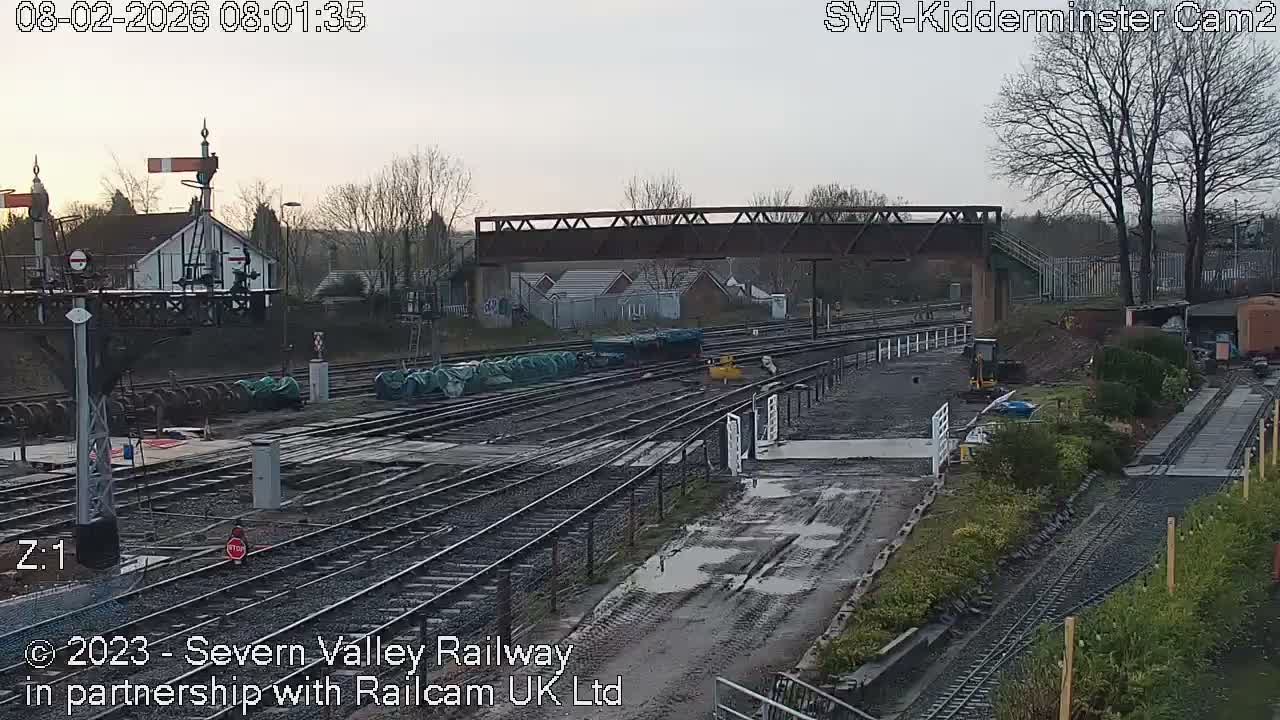 Outside Kidderminster Station, Severn Valley Railway Live Cam - Kidderminster, Wyre Forest, Worcestershire, West Midlands, England, United Kingdom